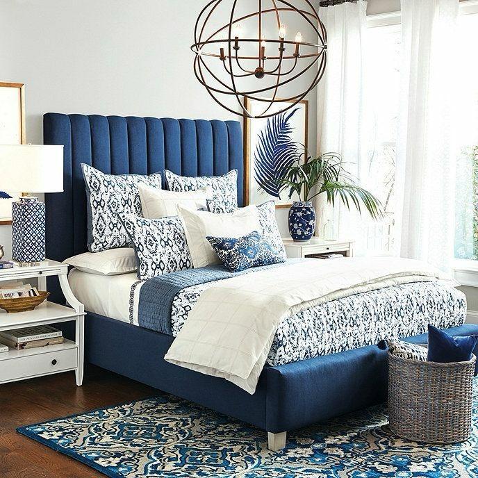 Indigo Flaming Bed Frame