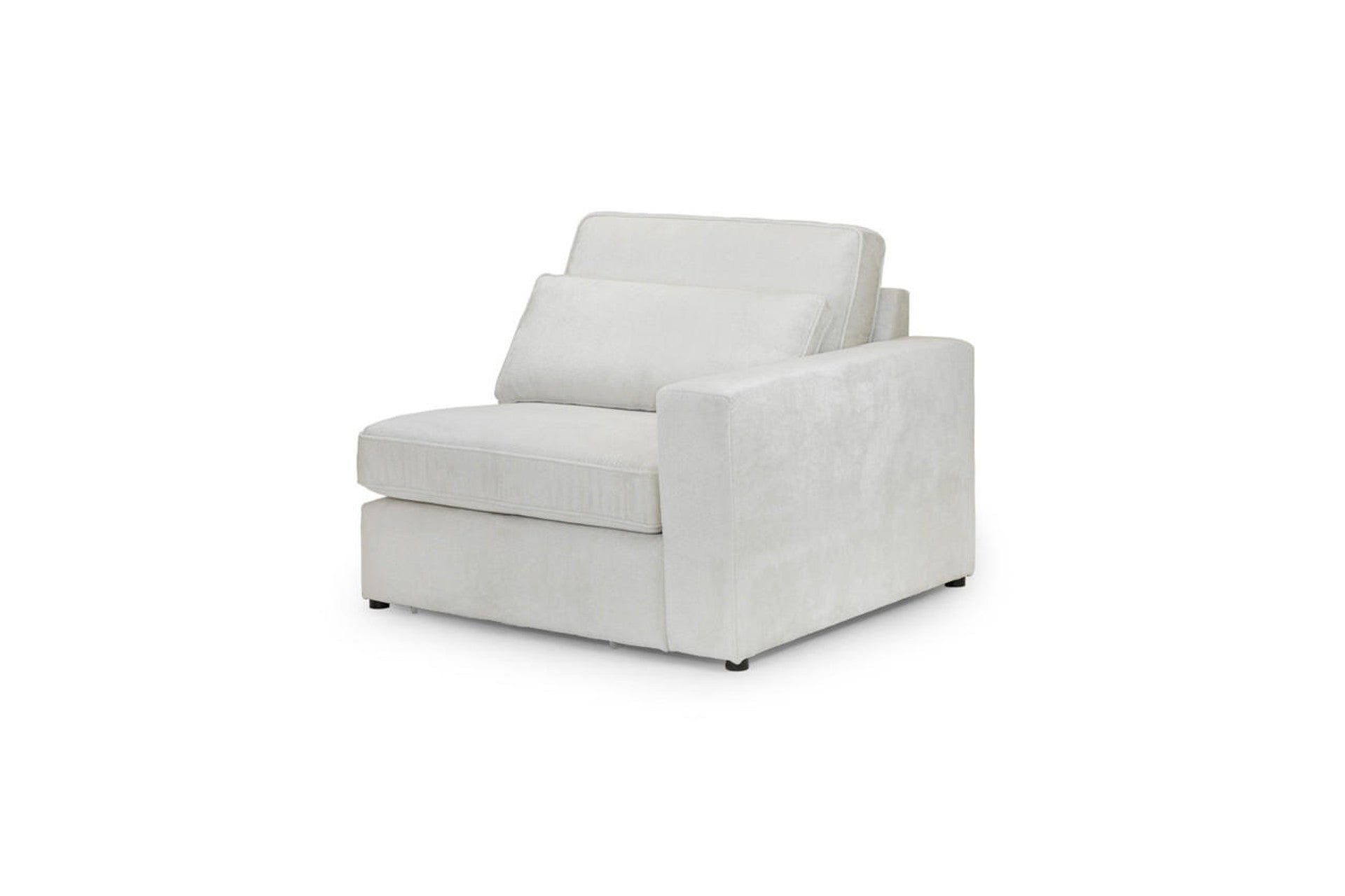 Kiana Modular Sofa Right Hand Arm Piece in Ivory