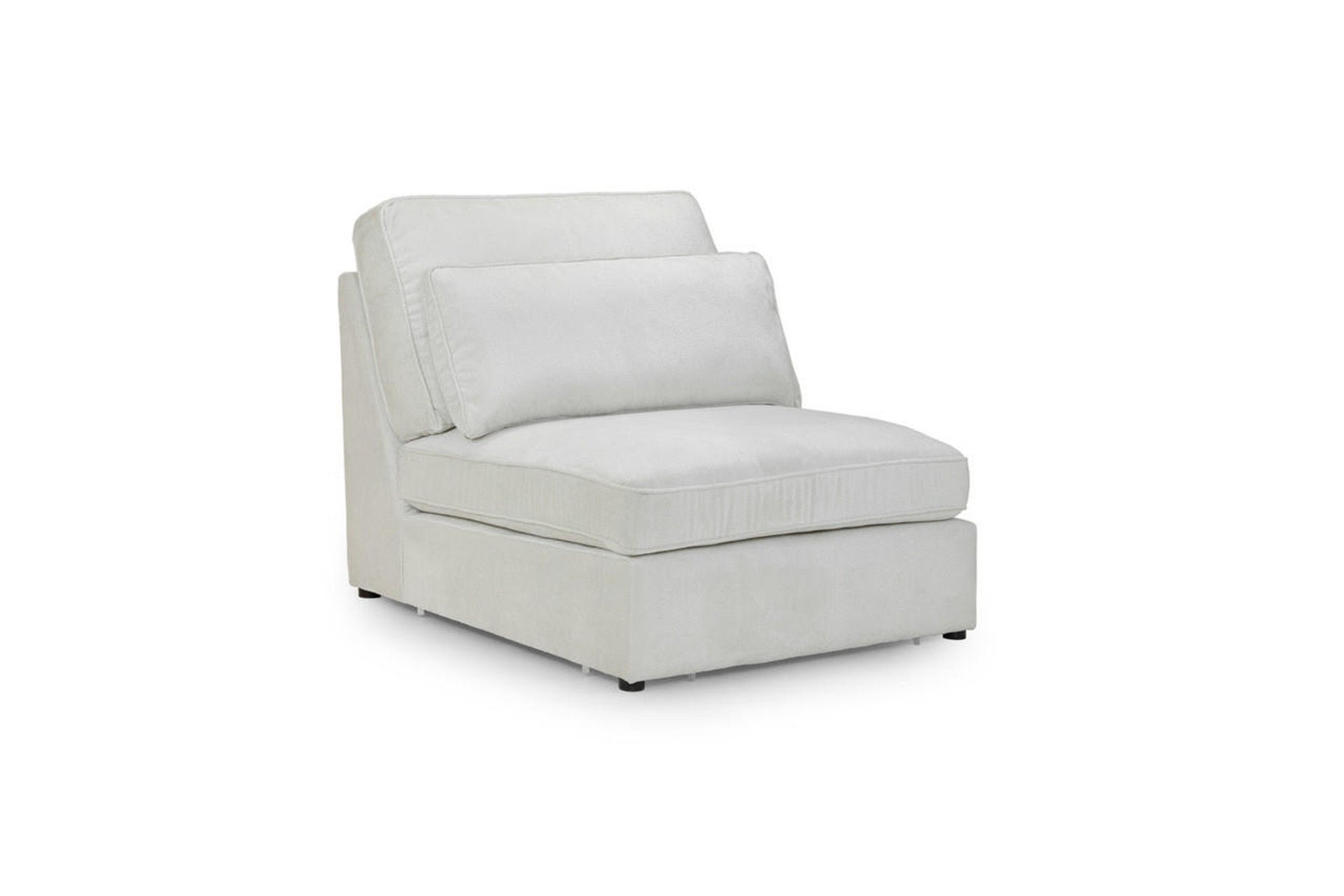 Kiana Modular Sofa Armless Piece in Ivory