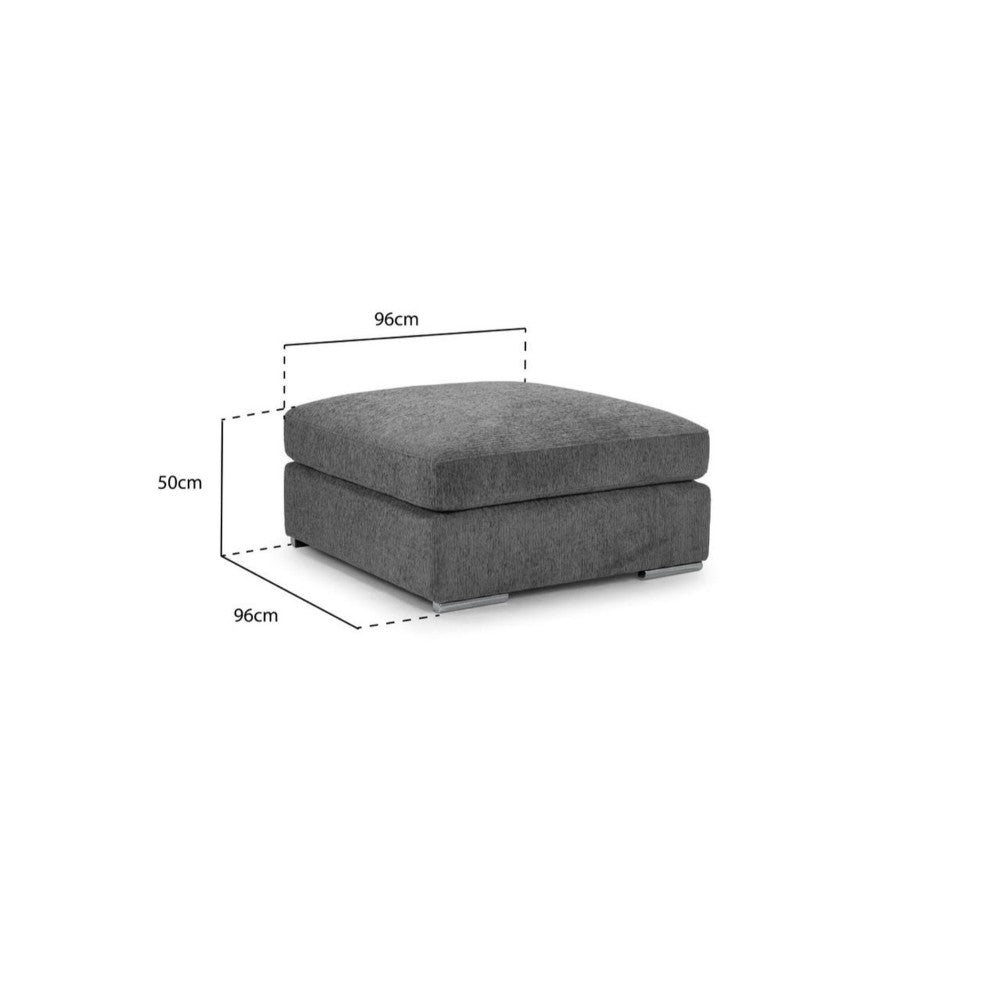 Naples Footstool in Mocha