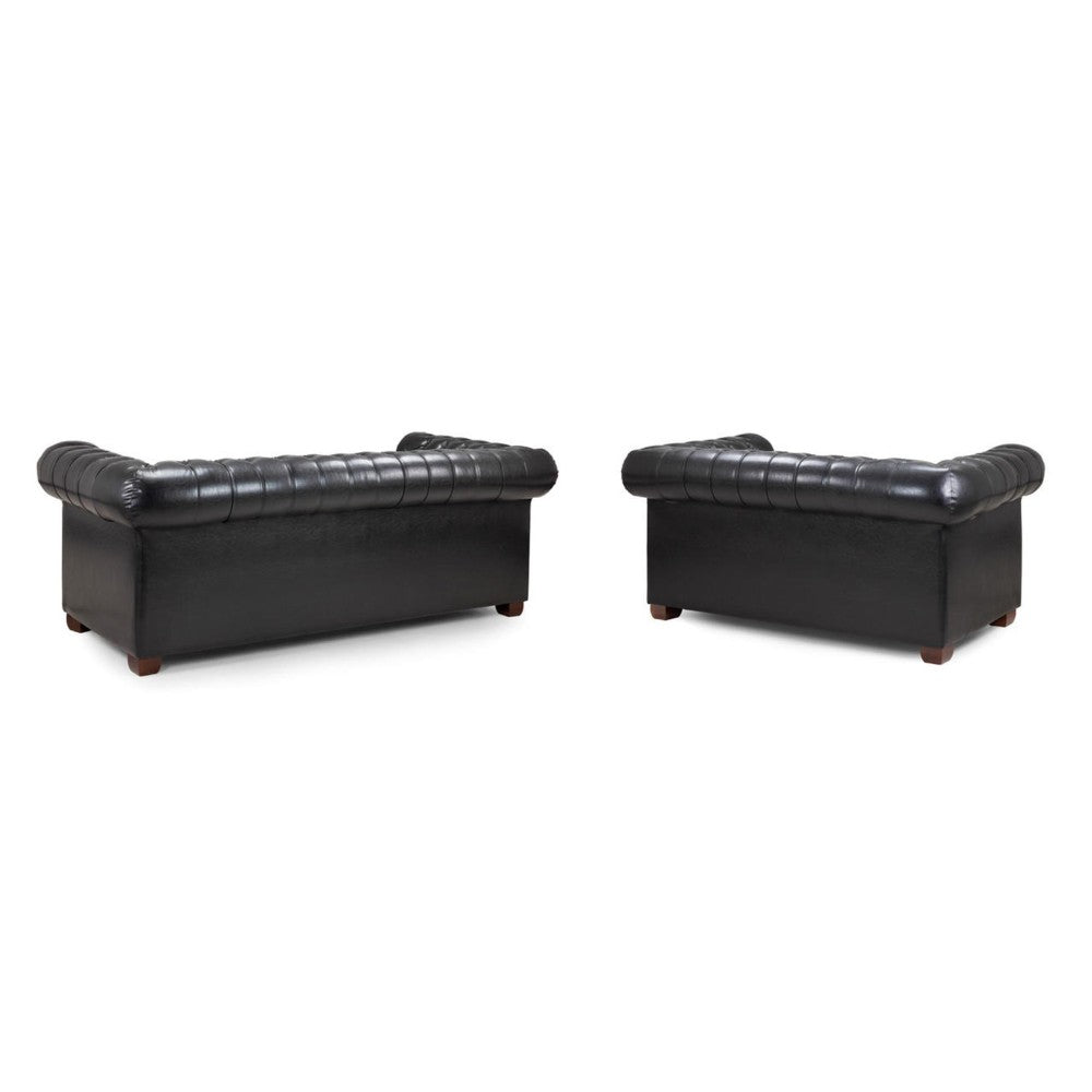Chesterfield 3+2 Sofa in Black