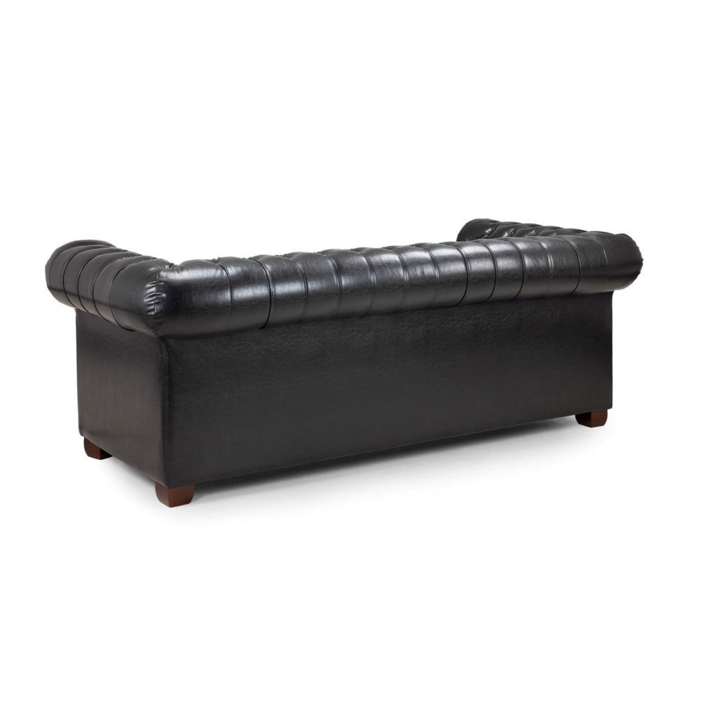 Chesterfield 3 Seater Sofa in Black
