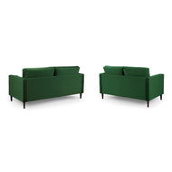 Harper 3+2 Set Sofa in Plush Green