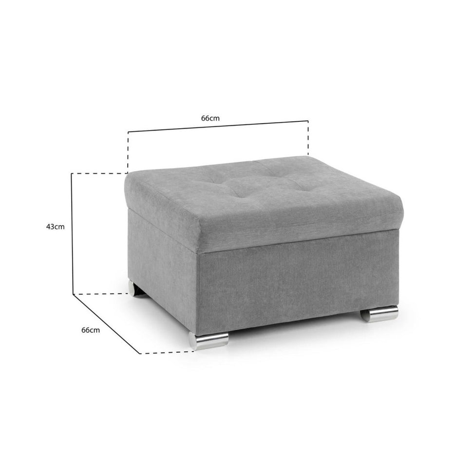 Kris Footstool in Grey