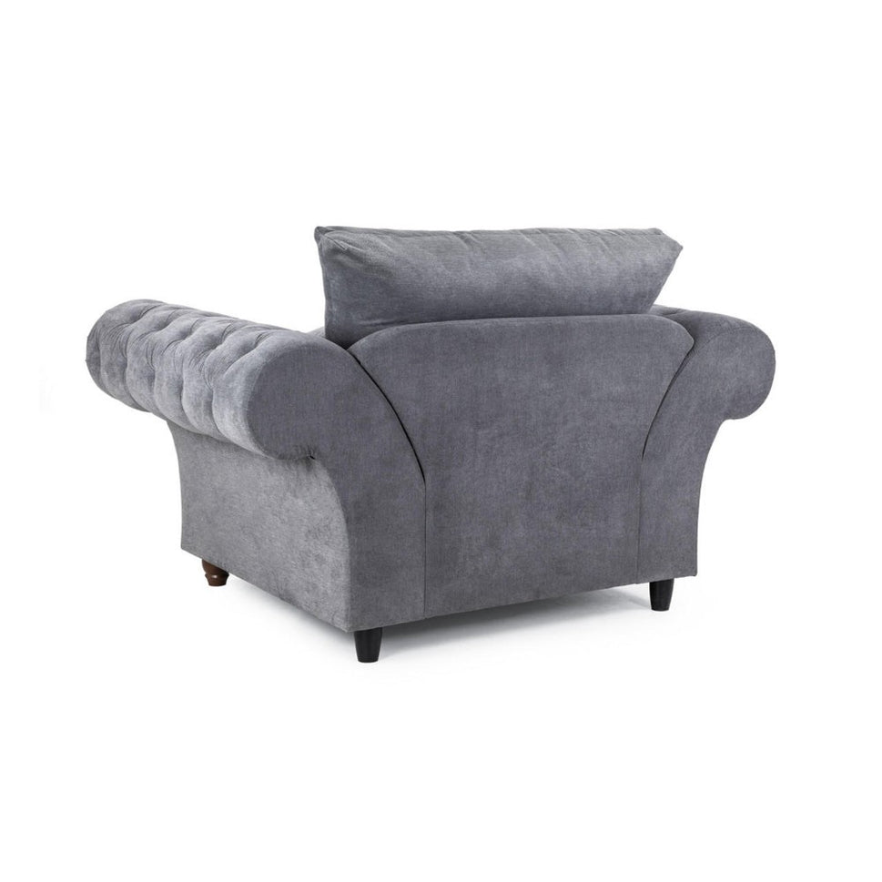 Windsor Fullback Armchair in Grey