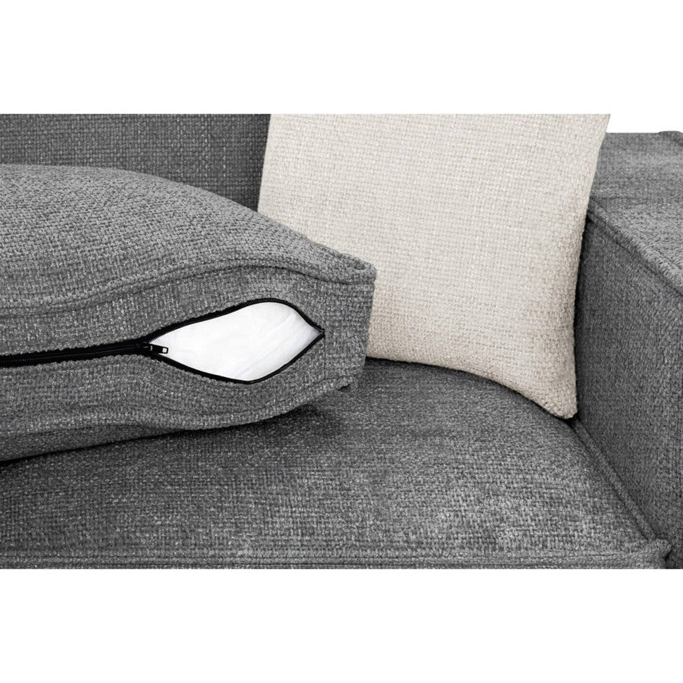 Mary Large Corner Sofa in Slate