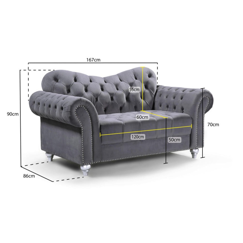 Jubilee 2 Seater Sofa in Grey