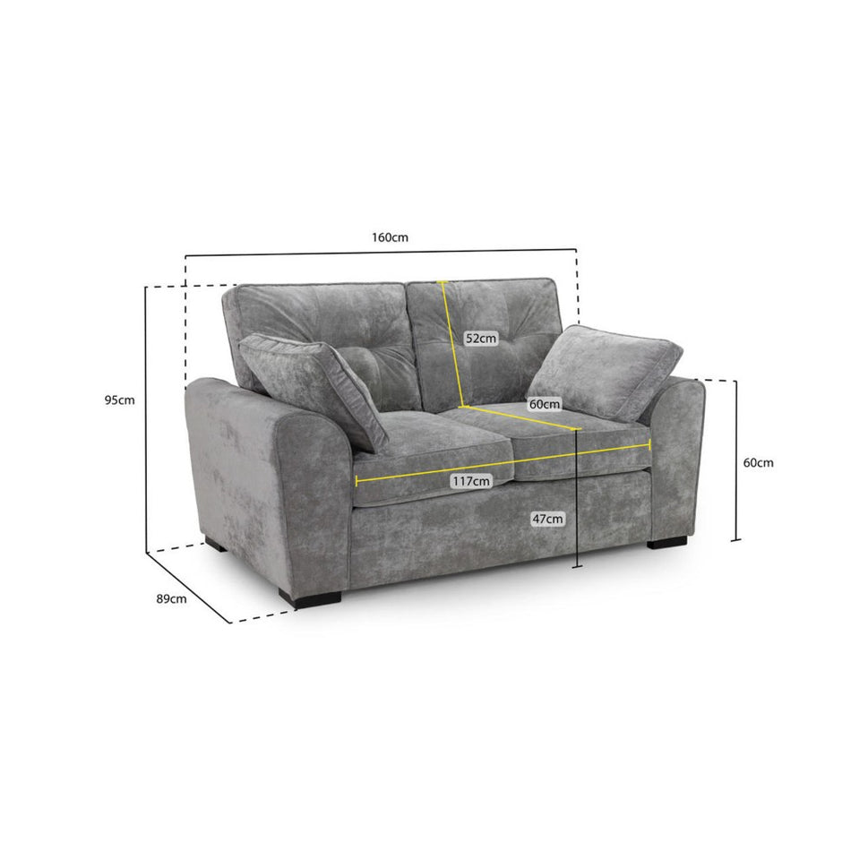 Maxwell 2 Seater Sofa in Grey