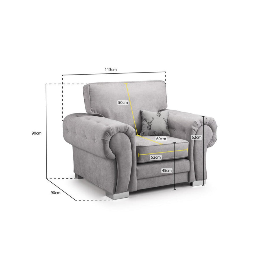 Verona Armchair in Black