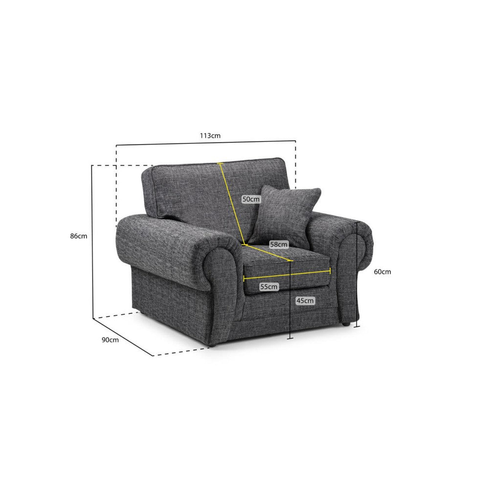 Wilcot Armchair in Grey