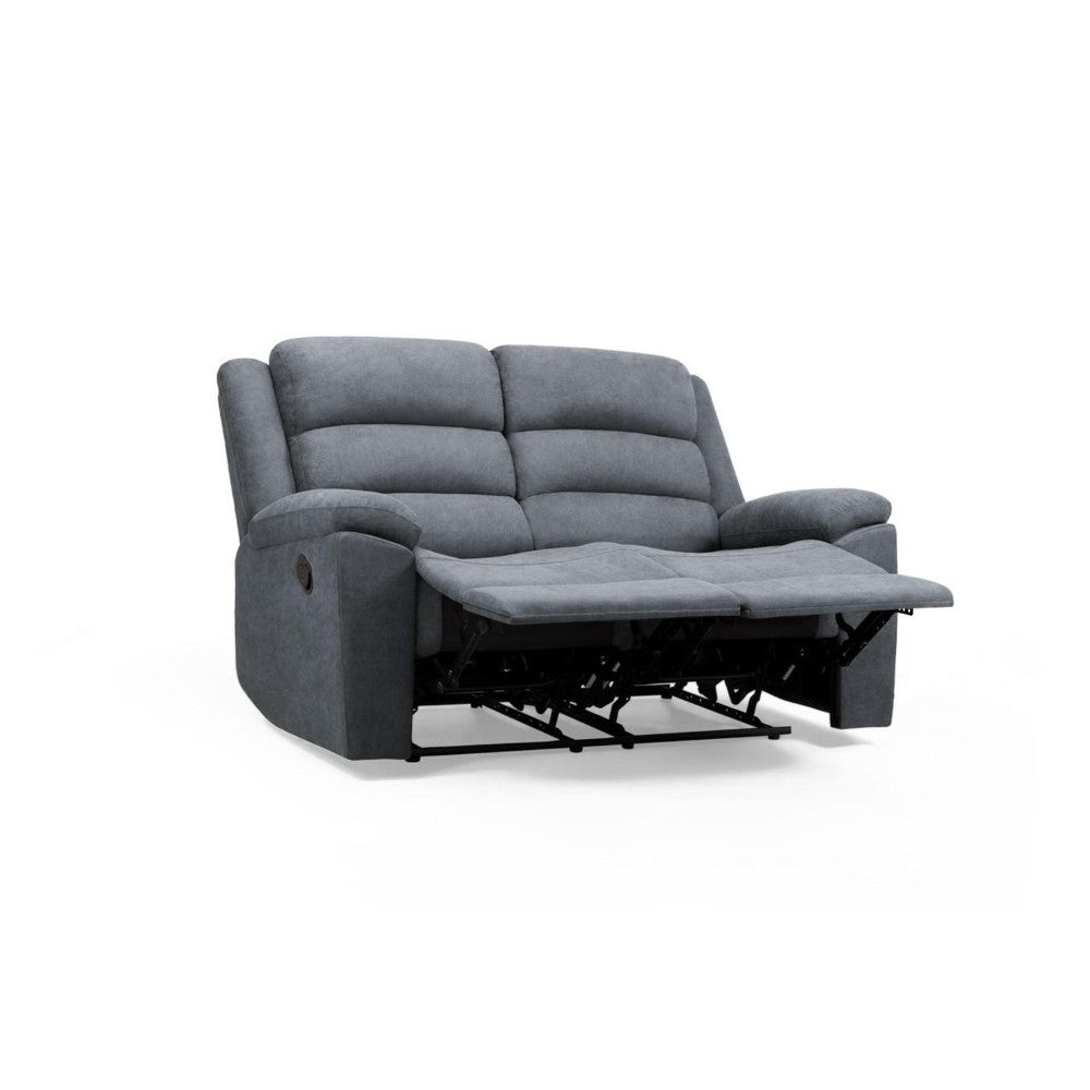 Sable Electric Recliner Sofa 2 Seater in Grey