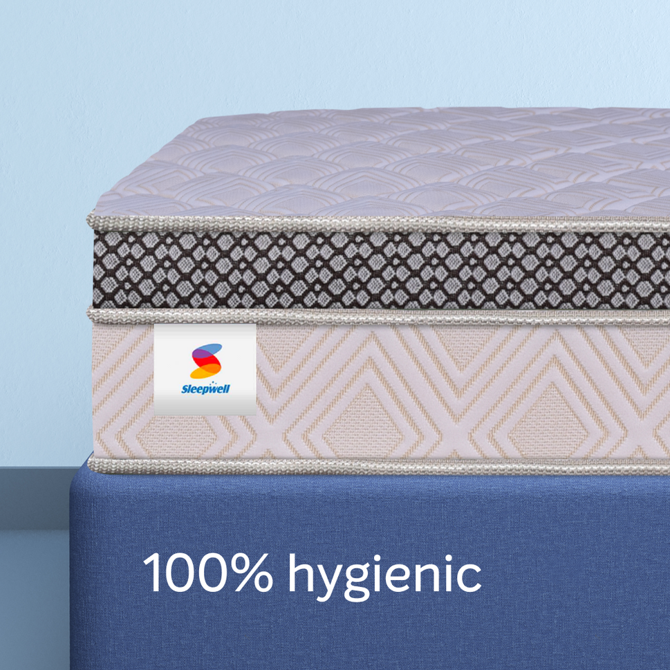 Sleepwell Fitrest Classic | Acuprofile PU Foam | Medium Firm | Neem Fresche Technology | Anti Sag Mattress