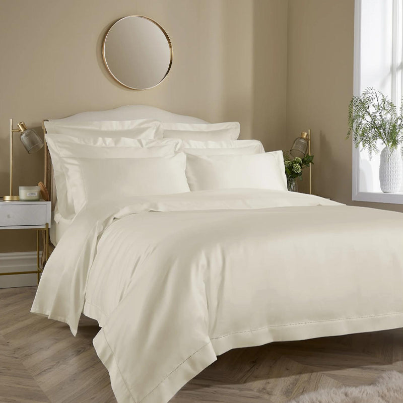 900 TC Christy Picot Stitch- King Duvet Set (Cream)