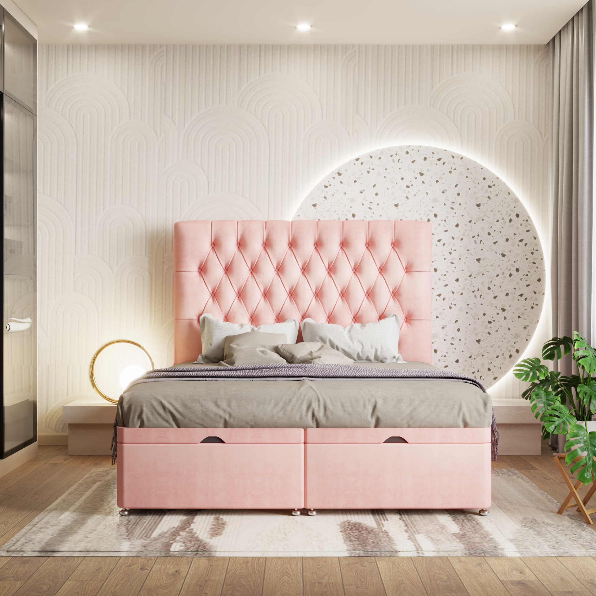 Premium Chesterfield Ottoman Divan Bed
