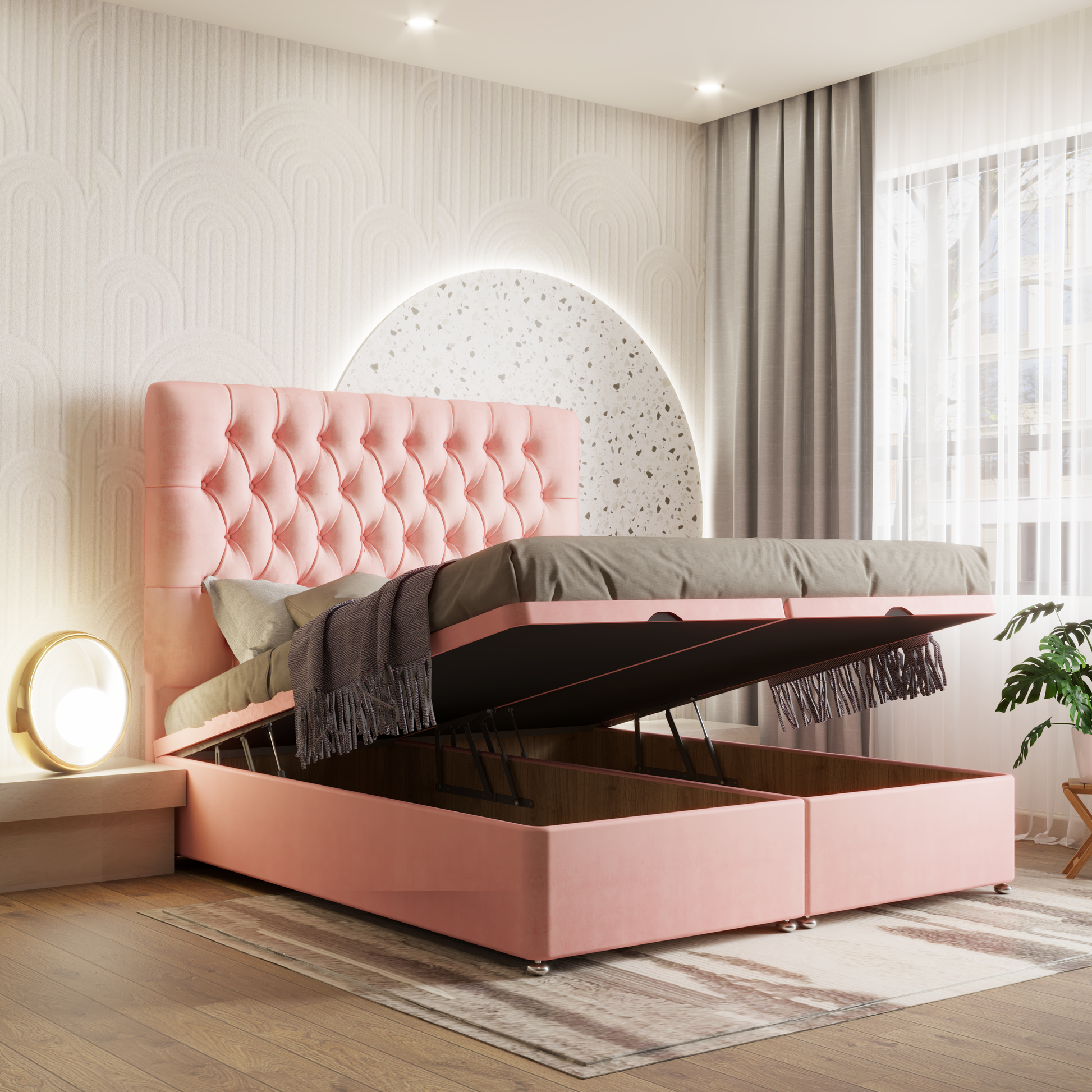 Premium Chesterfield Ottoman Divan Bed