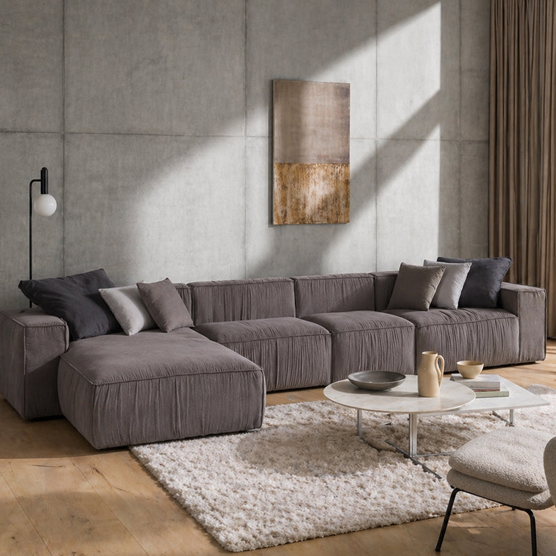 Clarence 4-5 Seater LHF - Grey