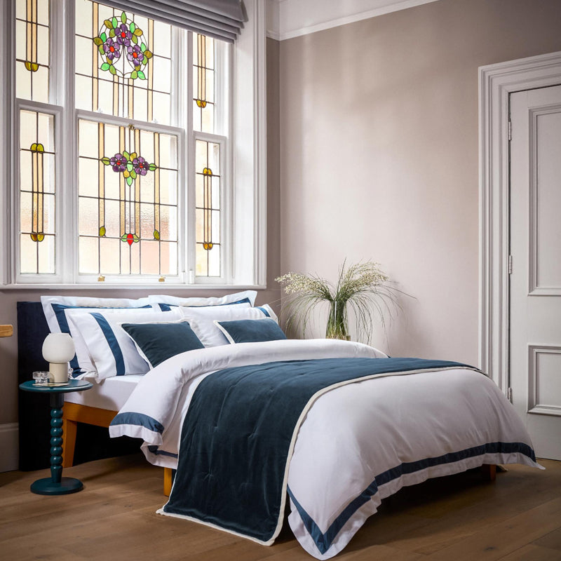 Balmoral Double Duvet Set- Navy