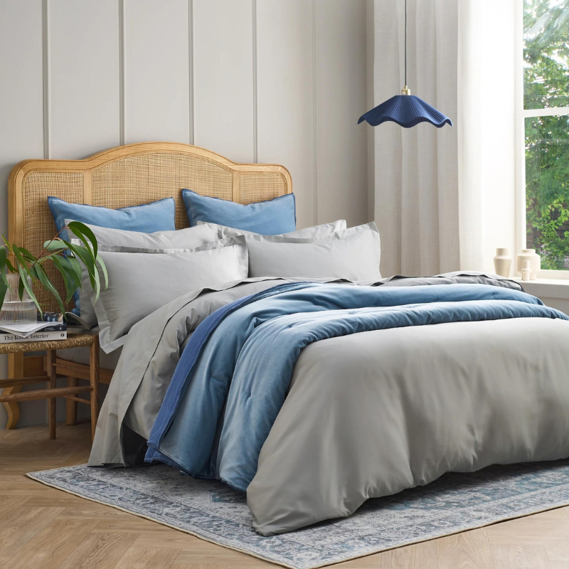 400TC Sateen - Classic Sateen- Silver Grey