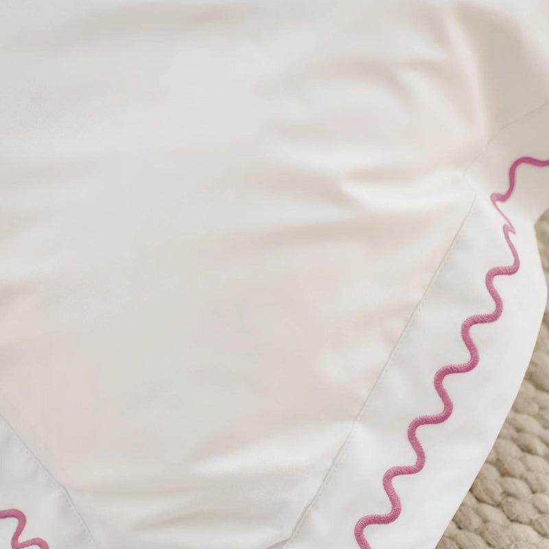 Wave Single Duvet Set- Rose Pink