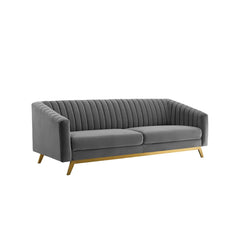 Comfort Crest Velvet Sofa