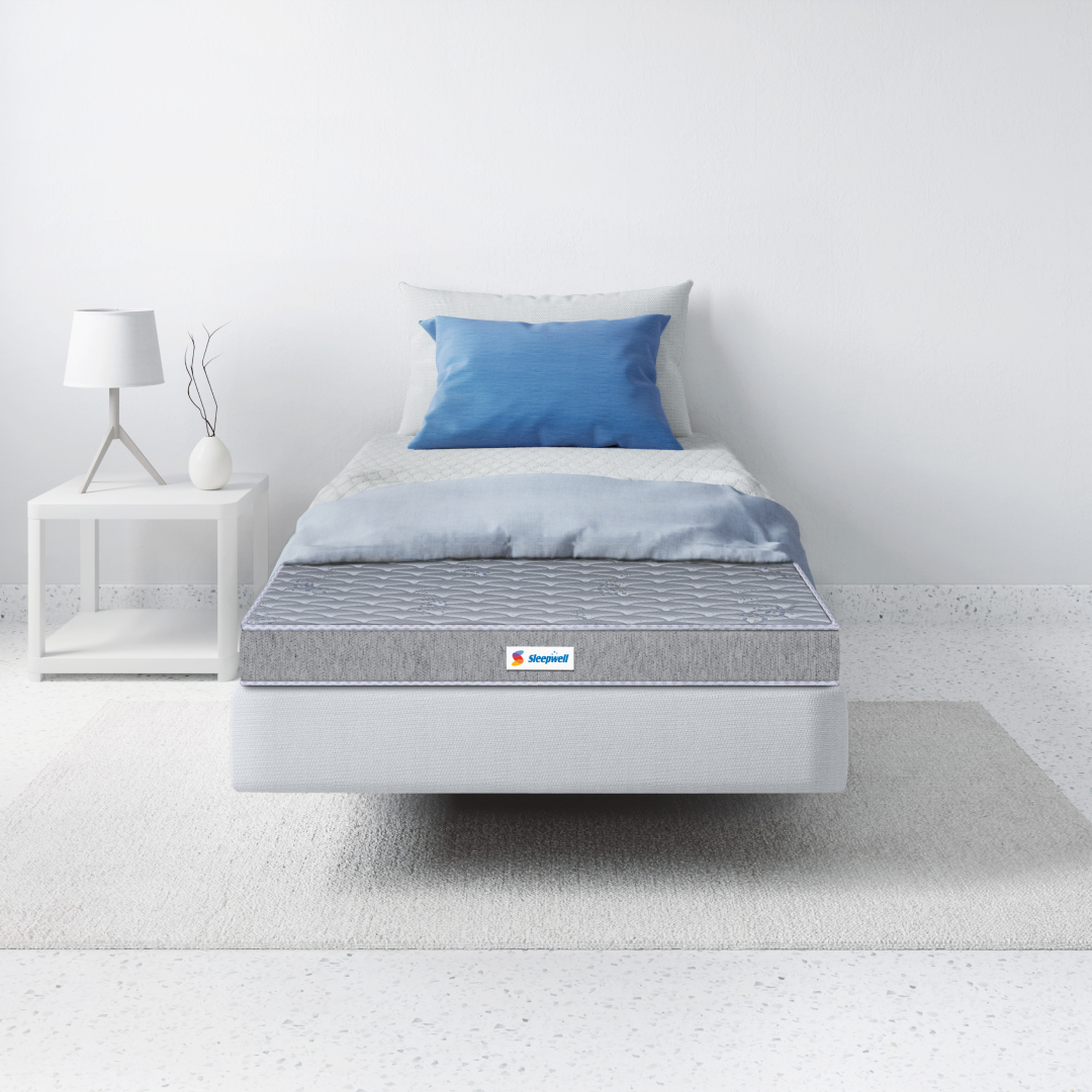 Sleepwell Durafirm 2.0 | Visco Medicated Foam | Medium Firm | Neem Fresche Technology | Anti Sag Mattress