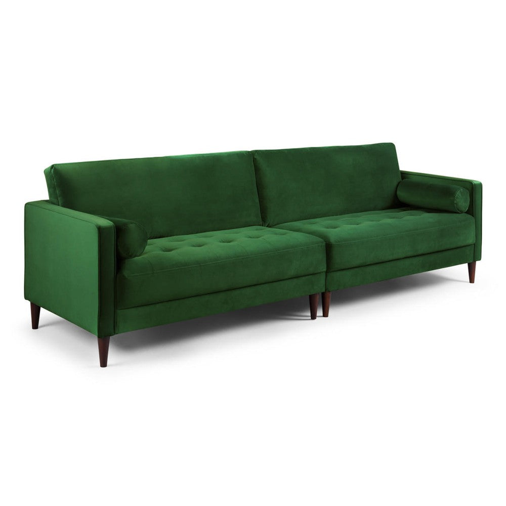 Harper 4 Seater Sofa in Plush Green