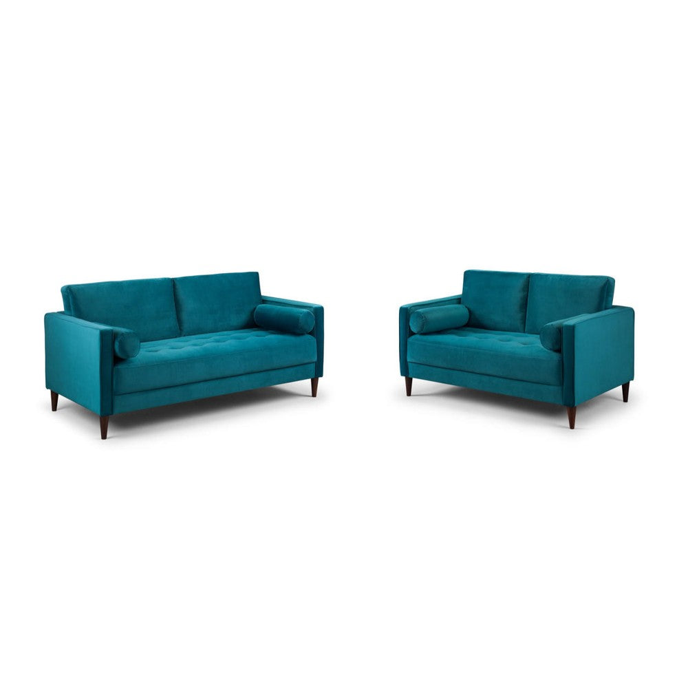 Harper 3+2 Set Sofa in Plush Teal