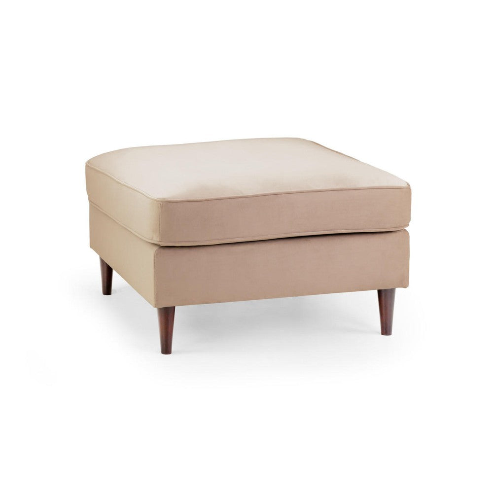 Harper Footstool in Plush Beige