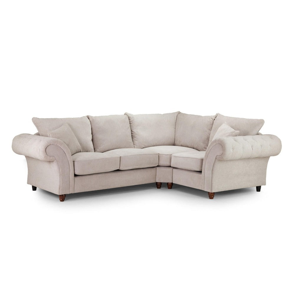 Windsor Fullback Right Hand Facing Corner Sofa in Stone