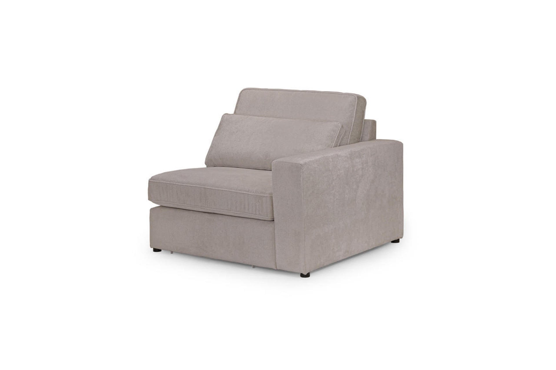 Kiana Modular Sofa Right Hand Arm Piece in Mocha