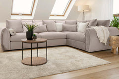 Mirabel Right Hand Facing Corner Sofa in Mocha