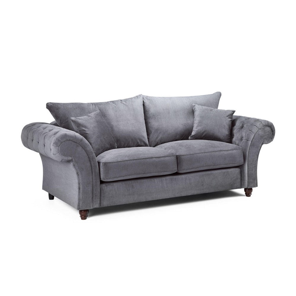 Windsor Fullback 3 Seater Sofa in Grey