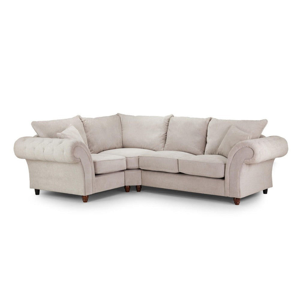 Windsor Fullback Left Hand Facing Corner Sofa in Stone