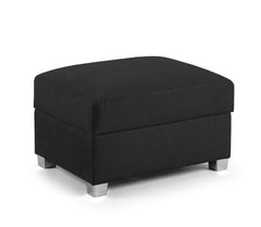 Verona Fullback Footstool in Black