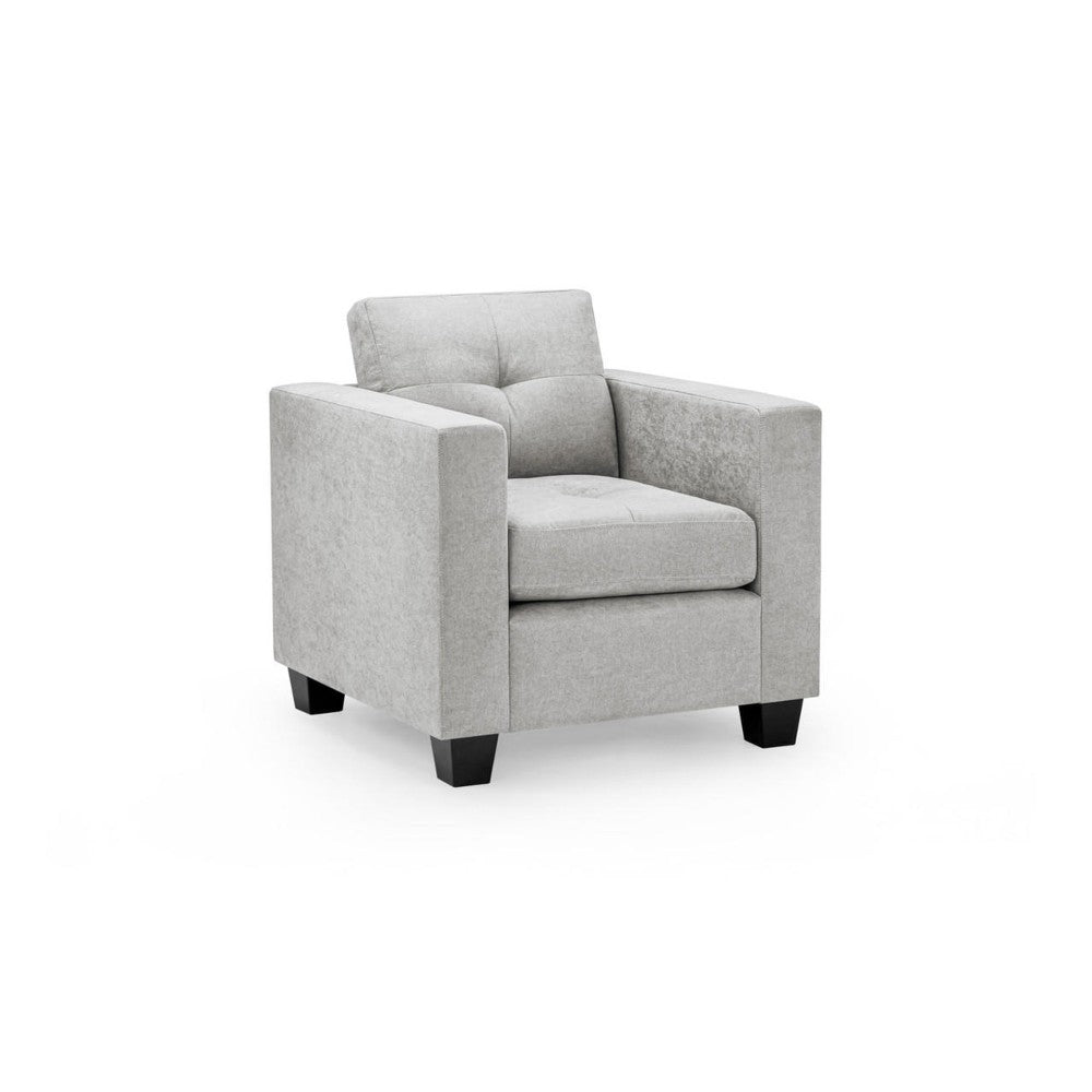 Jerry Armchair in Grey Fabric