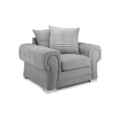 Verona Scatterback Armchair in Grey