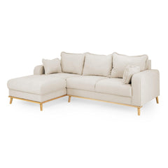 Briar Left Hand facing Corner Sofa in Beige