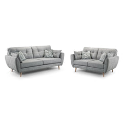 Zinc 3+2 Set Sofa in Grey