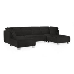 Sloane Sofa U Shape Corner in Black