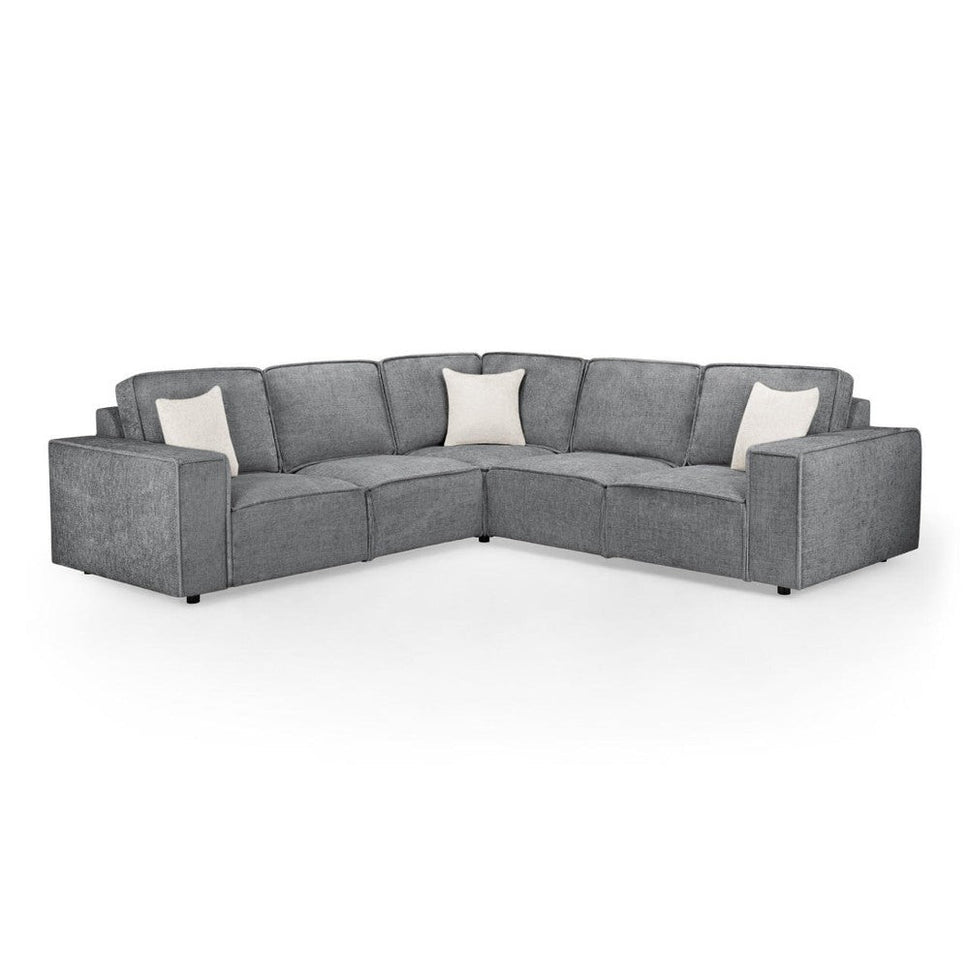 Mary Large Corner Sofa in Slate