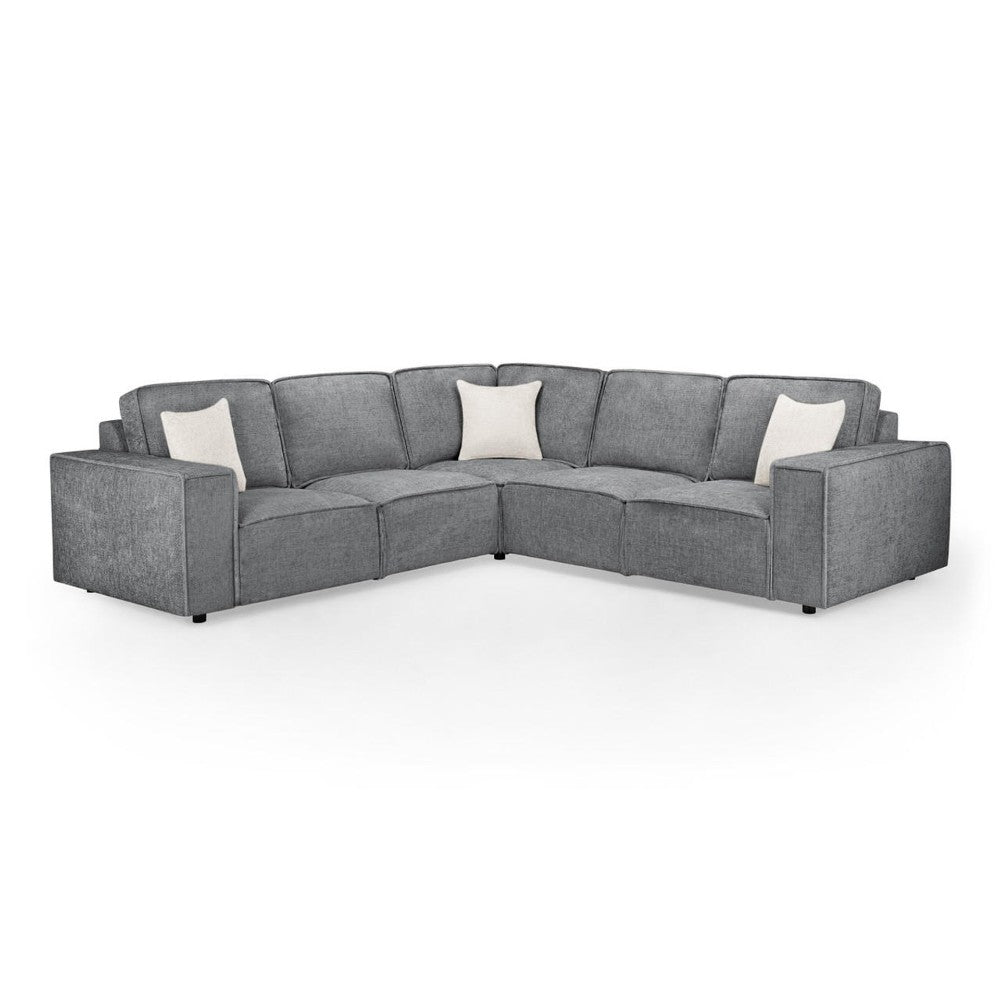 Mary Large Corner Sofa in Slate