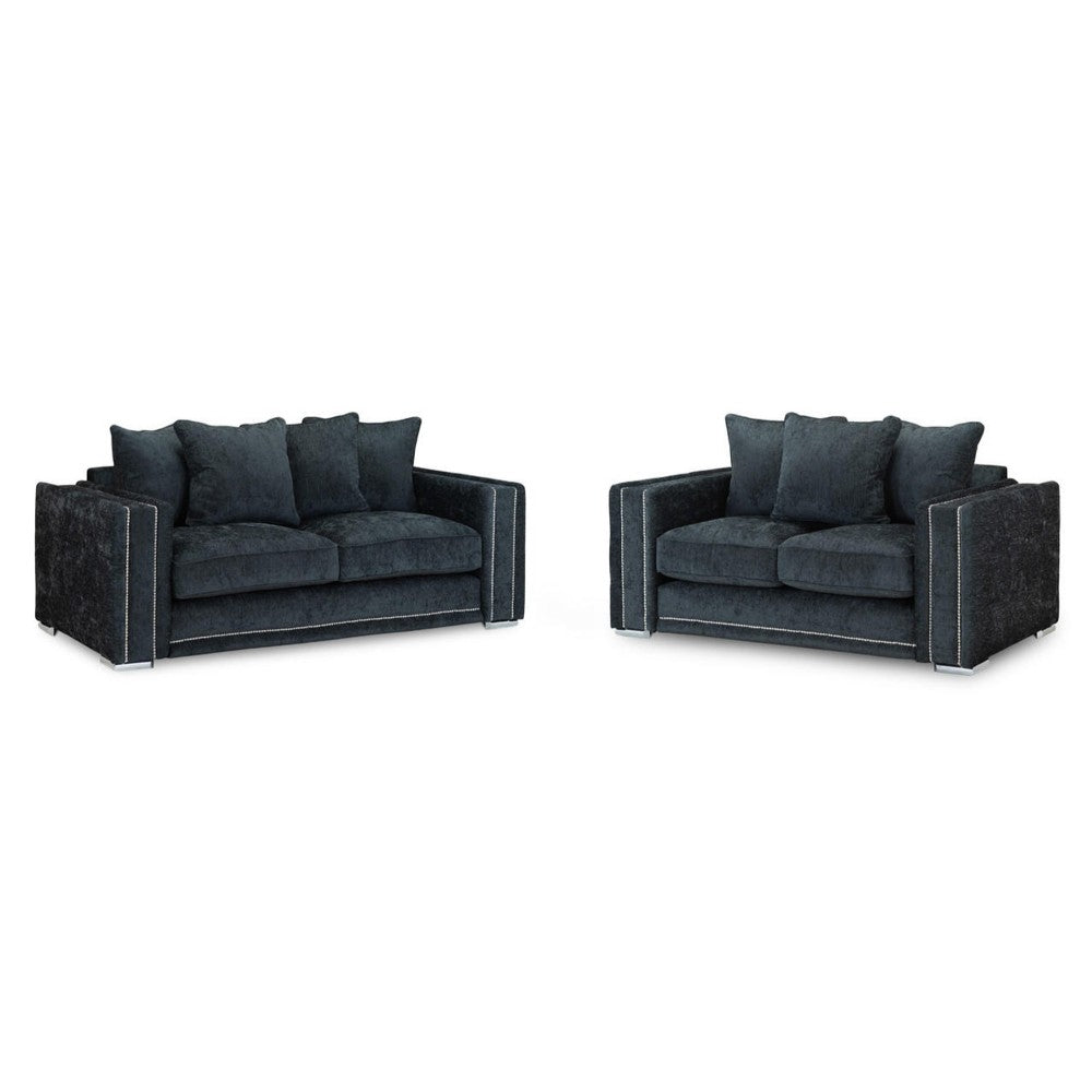 Bentley 3+2 Seater Sofa Set in Charcoal