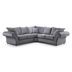 Windsor Fullback Large Corner Sofa in Grey