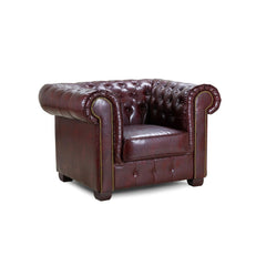 Chesterfield Armchair in Oxblood Red