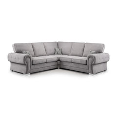 Verona Large Corner Sofa in Grey