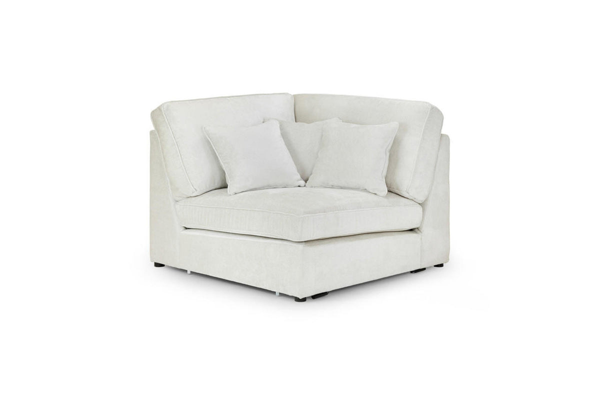 Kiana Modular Sofa Corner Piece in Ivory