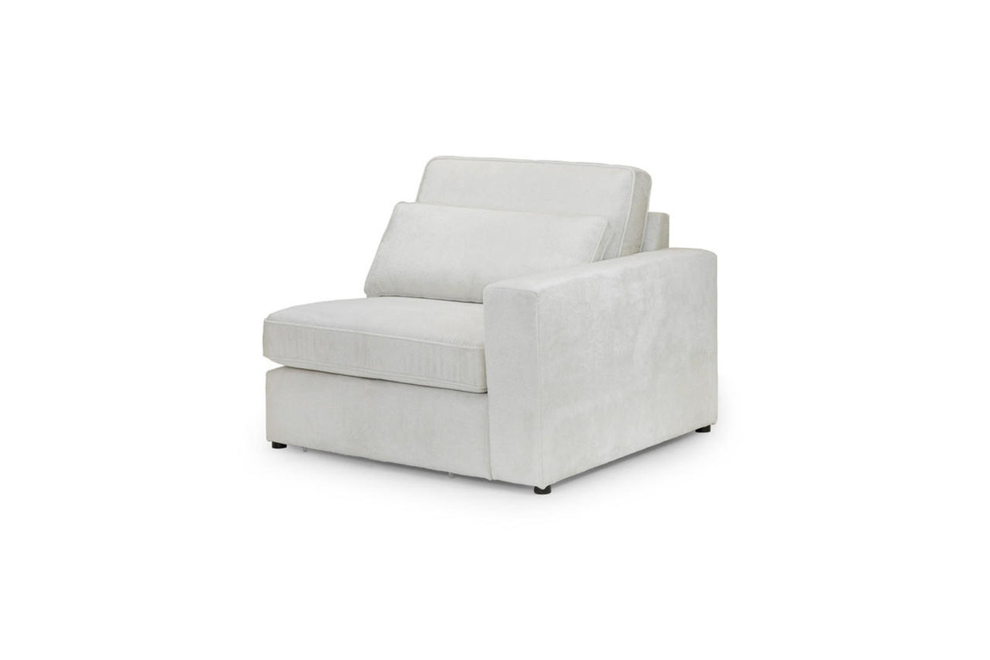 Kiana Modular Sofa Right Hand Arm Piece in Ivory
