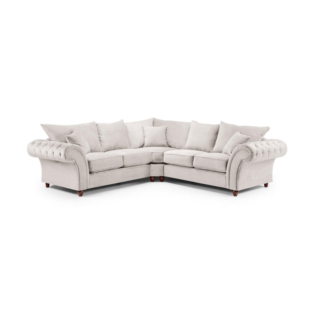 Windsor Fullback Large Corner Sofa in Stone