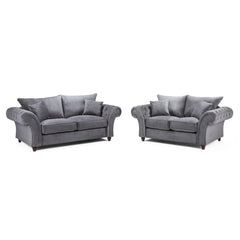 Windsor Fullback 3+2 Set Sofa in Grey