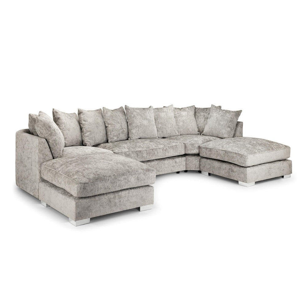 Bishop Scatterback U Shape Corner Sofa in Truffle